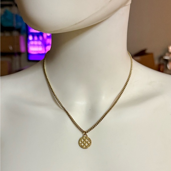 Coach Jewelry - Coach Dainty Gold-tone Signature Poppy Pendant Necklace